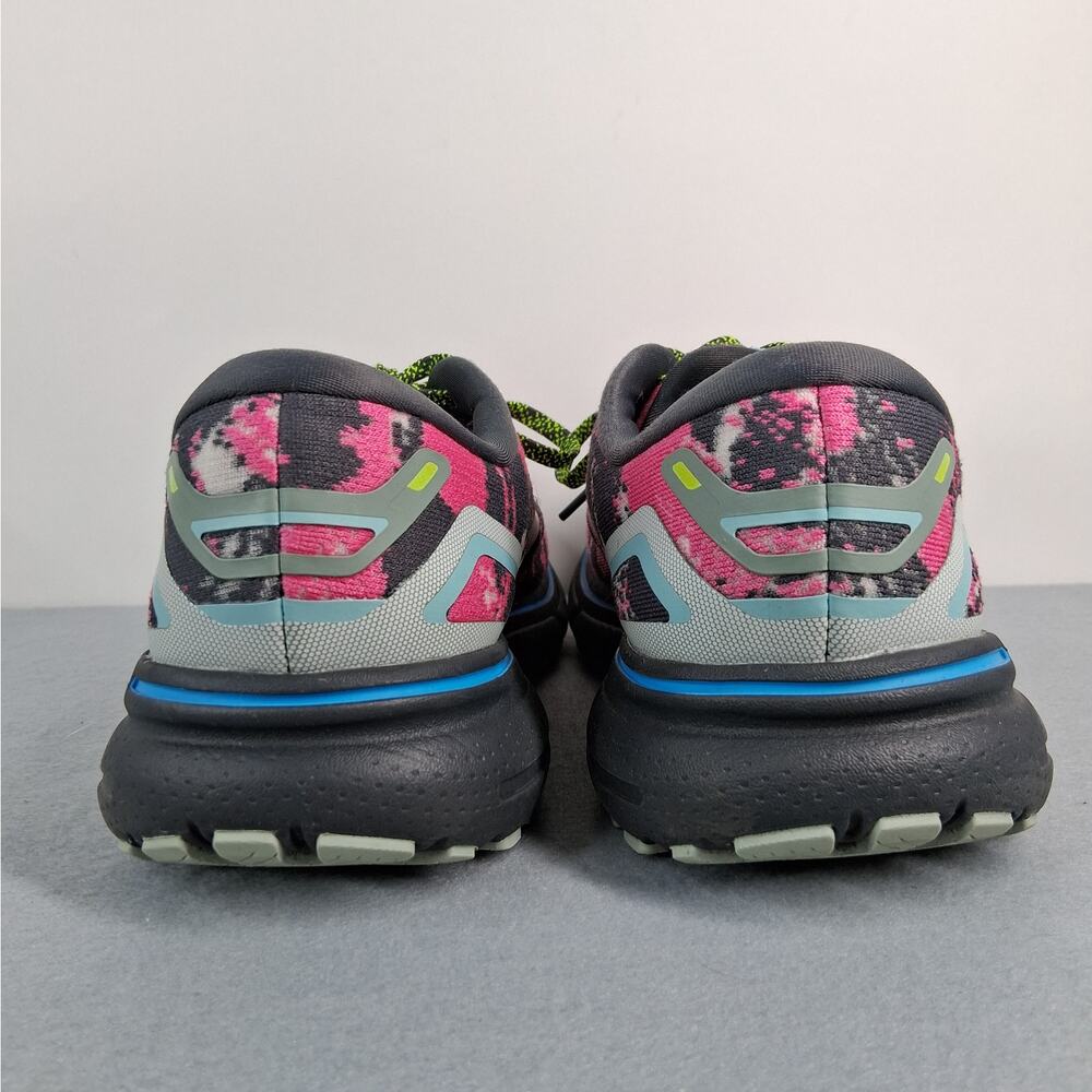 Brooks Ghost 15 Drip Edition Running Shoes Women's Size 9 Pink Black Splatter - Picture 6 of 11